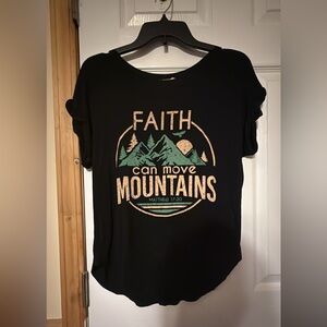 Black Faith Graphic T-Shirt